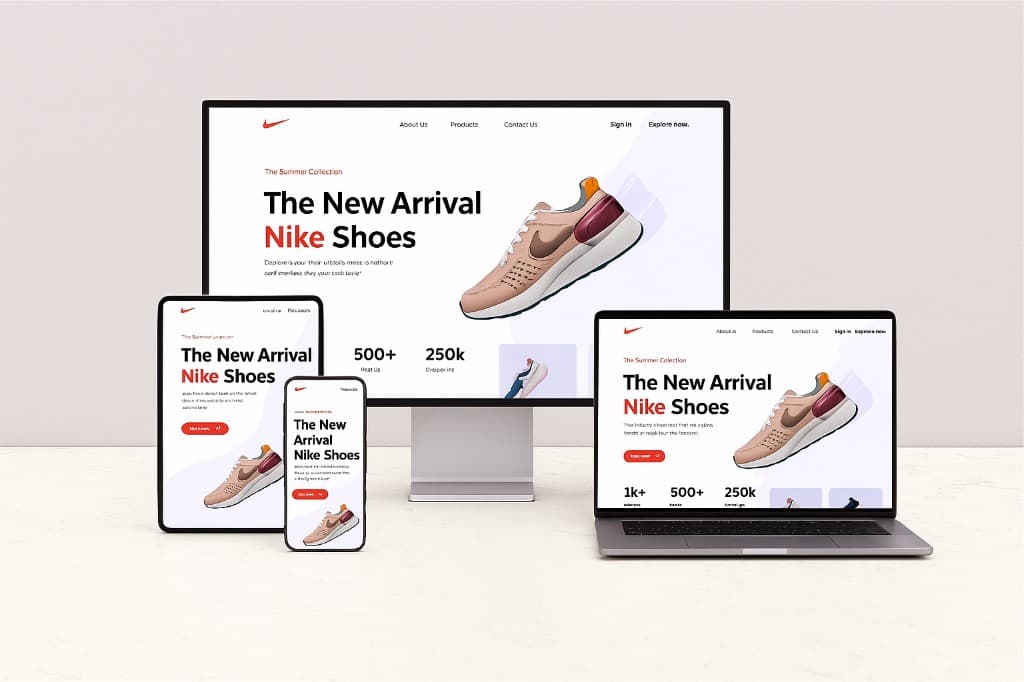 Nike Storefront UI screenshot